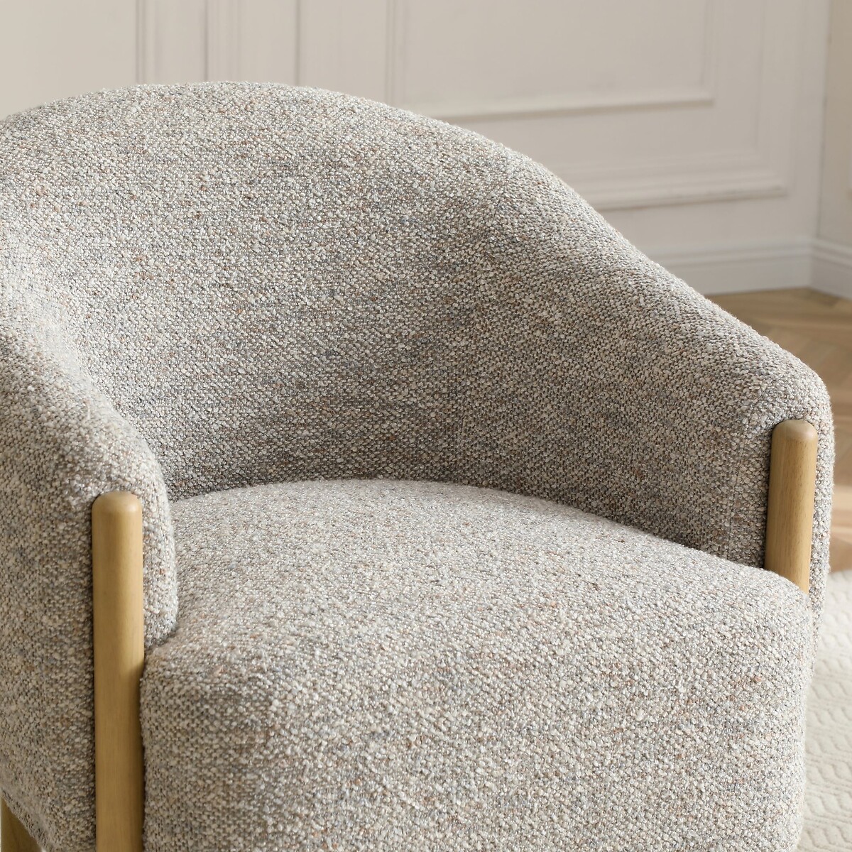 Sasha Curve Boucle Tub Chair natural, ÉDITÉ