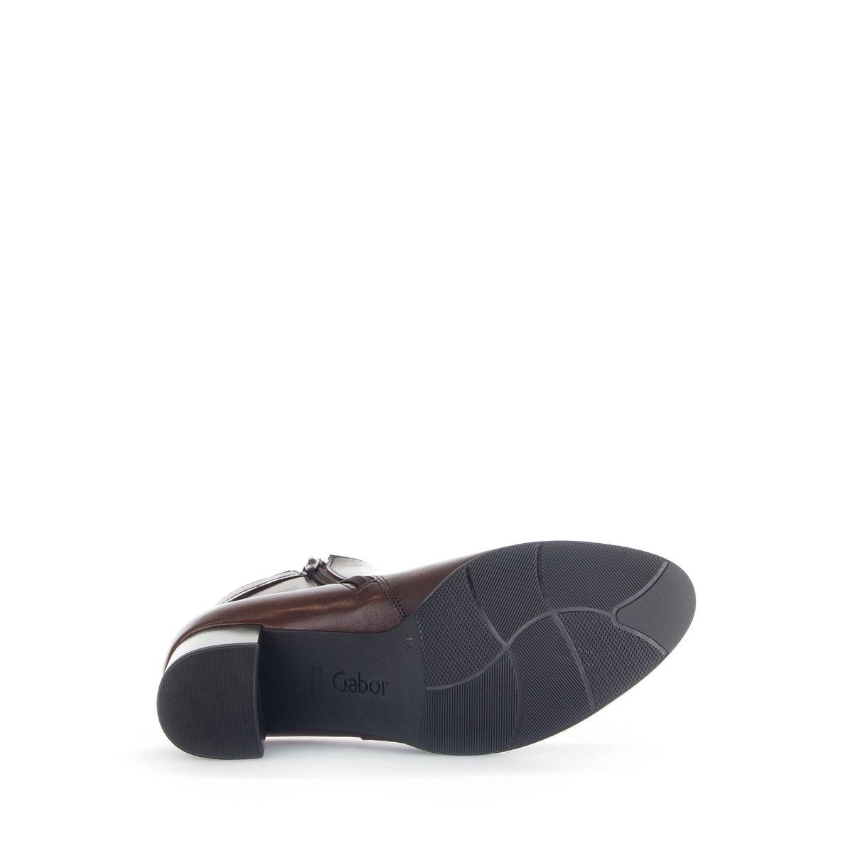 Bottines en cuir à talon décroché block sattel, GABOR