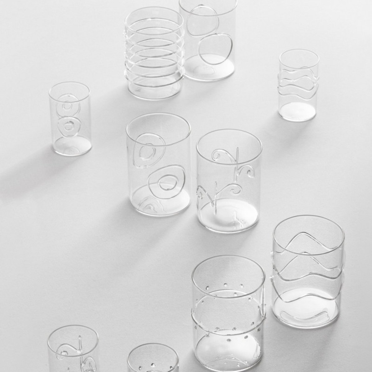 Set de 6 verres à eau design  Deco transparent, ICHENDORF