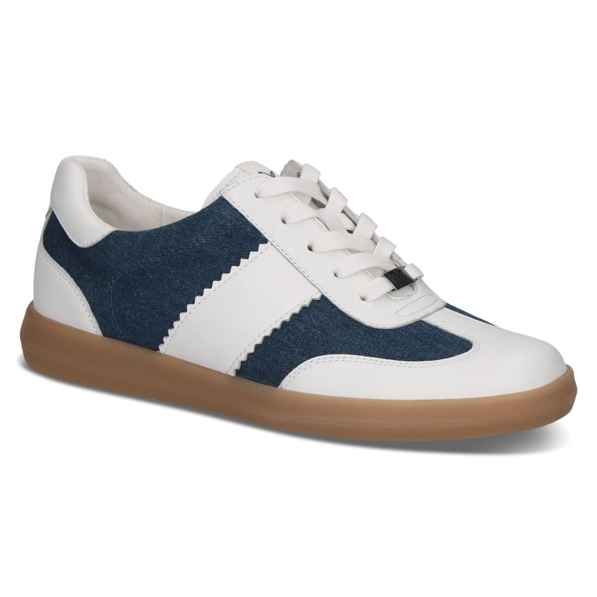Basket en cuir blanc, CAPRICE