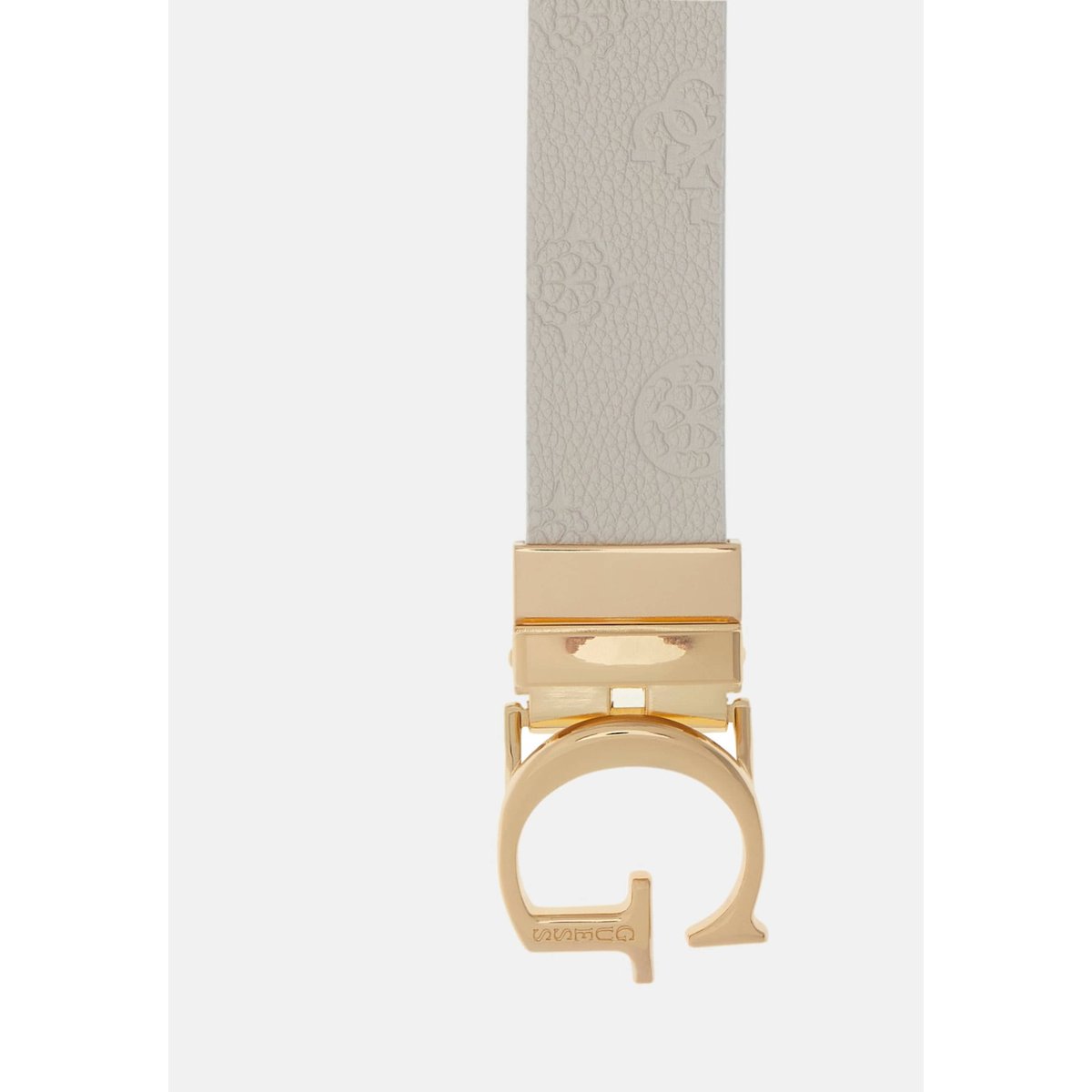 Ceinture James Logo 4G crème, GUESS