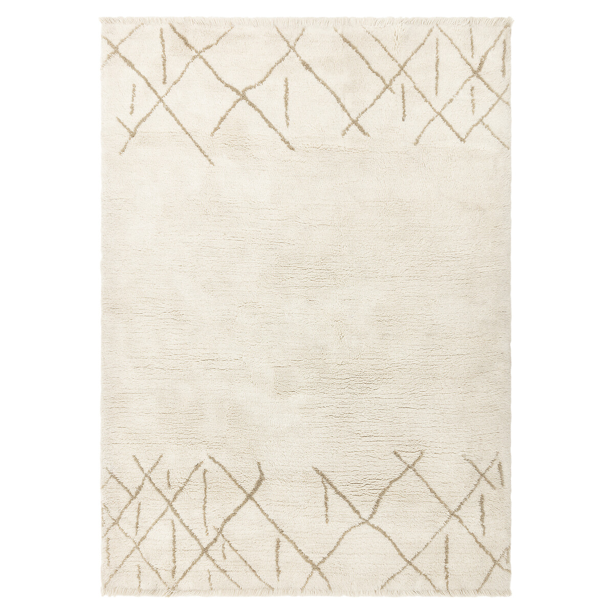 Azera Washable Berber Crosshatch Rug cream, SO'HOME
