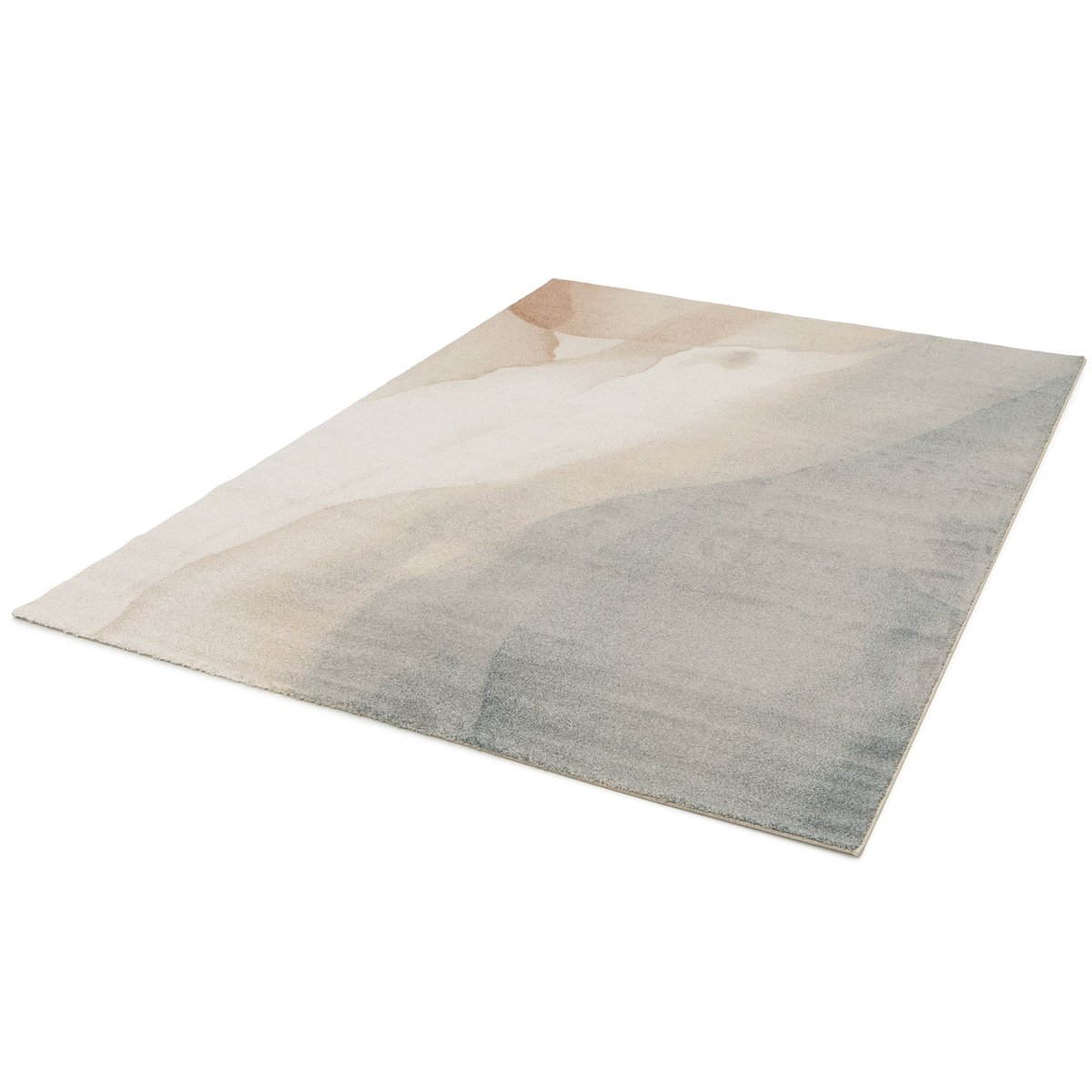 Tapis abstrait en polyester recyclé AQUARELLE palette colorée, AFK LIVING