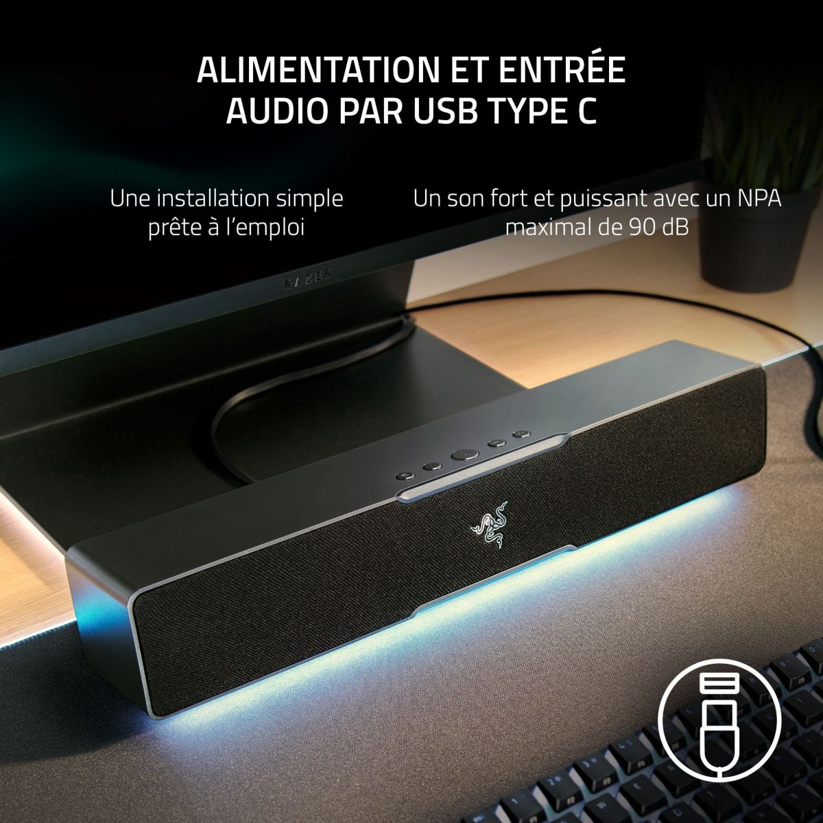 Enceinte PC LEVIATHAN V2 X couleur unique, RAZER