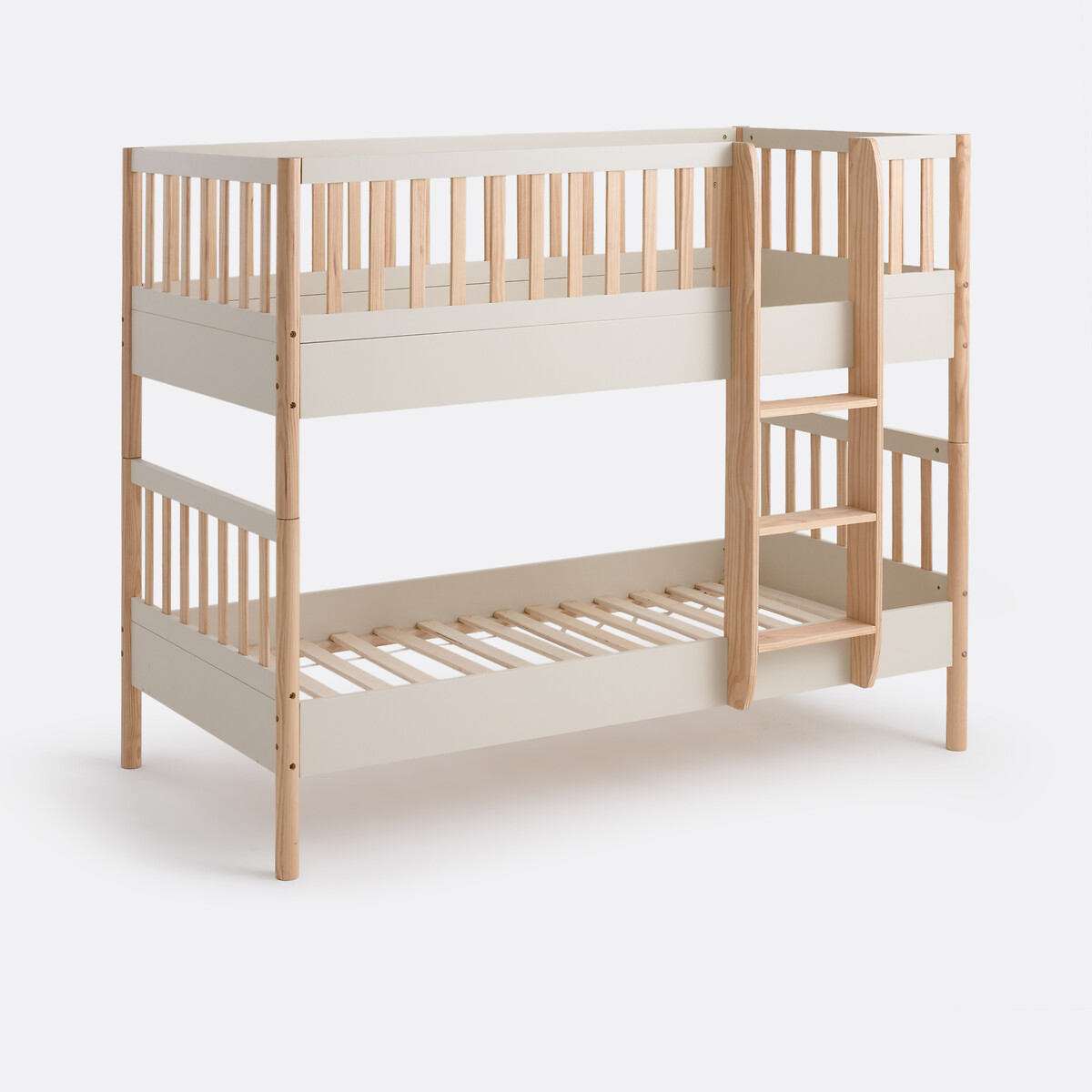 Litera, camas separables, con somieres, ALIO blanco roto, LA REDOUTE INTERIEURS