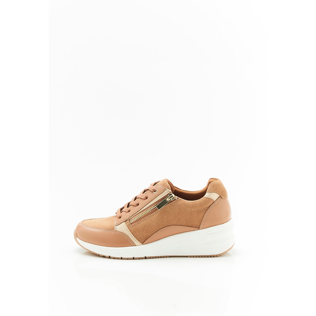 Baskets compensées Amortyl marron camel, DAMART