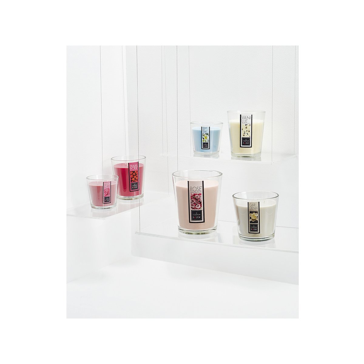 Bougie parfumée bleu clair, ATMOSPHERA