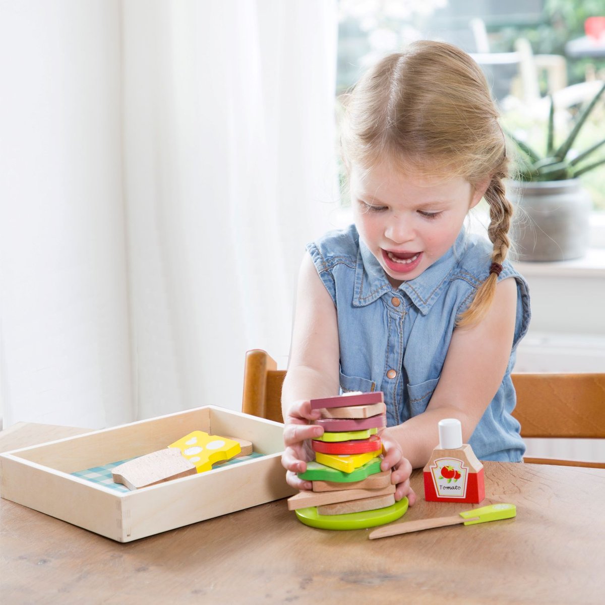 Set de Sandwich à préparer beige, NEW CLASSIC TOYS