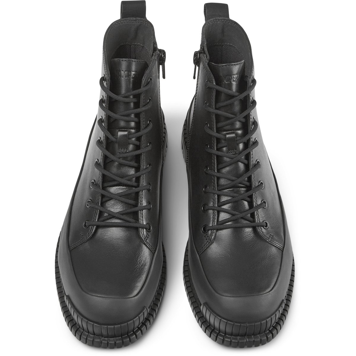Bottines À Lacets Cuir Pix noir, CAMPER