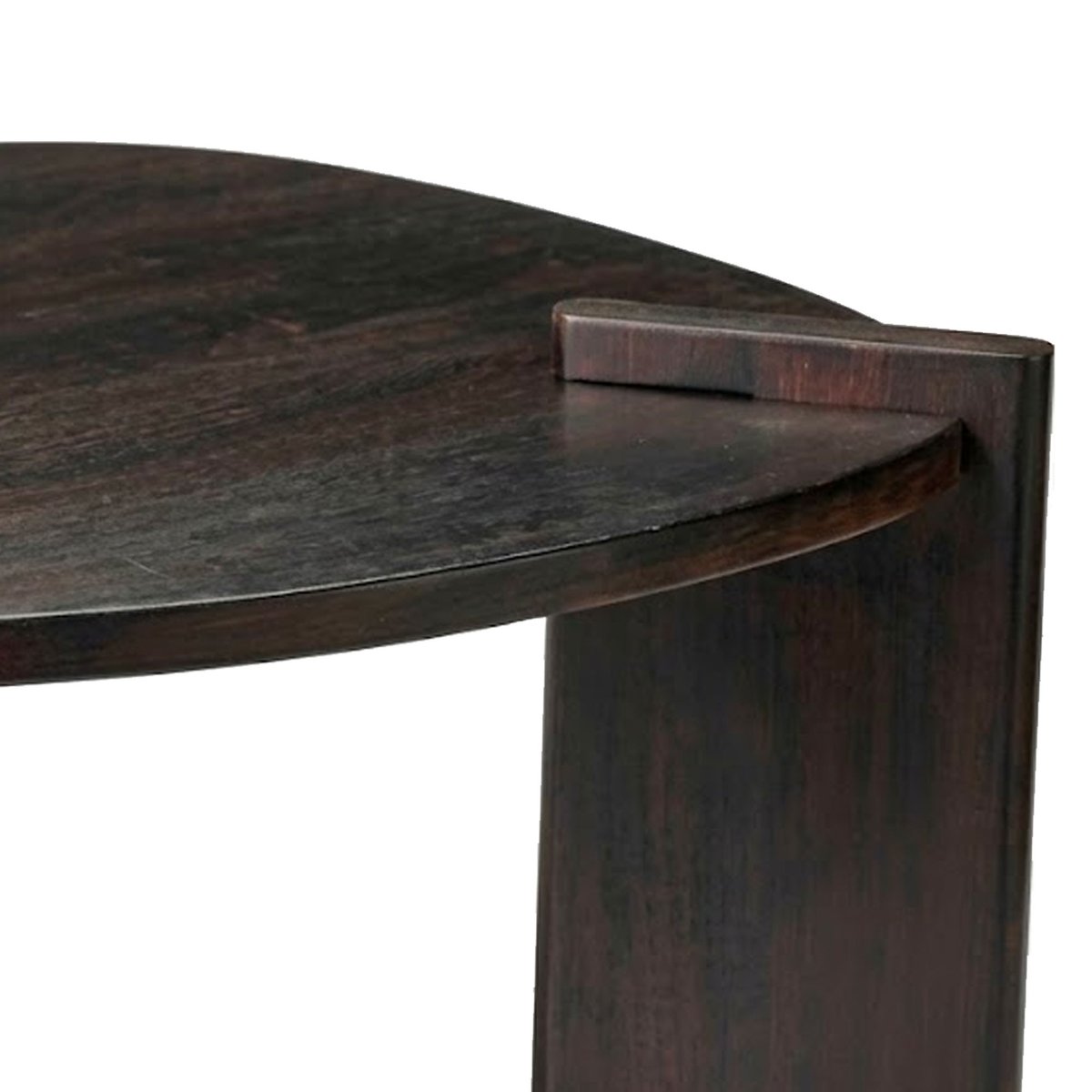 Table basse ovale design en bois de manguier 62.5x50.5x31cm beige, WADIGA