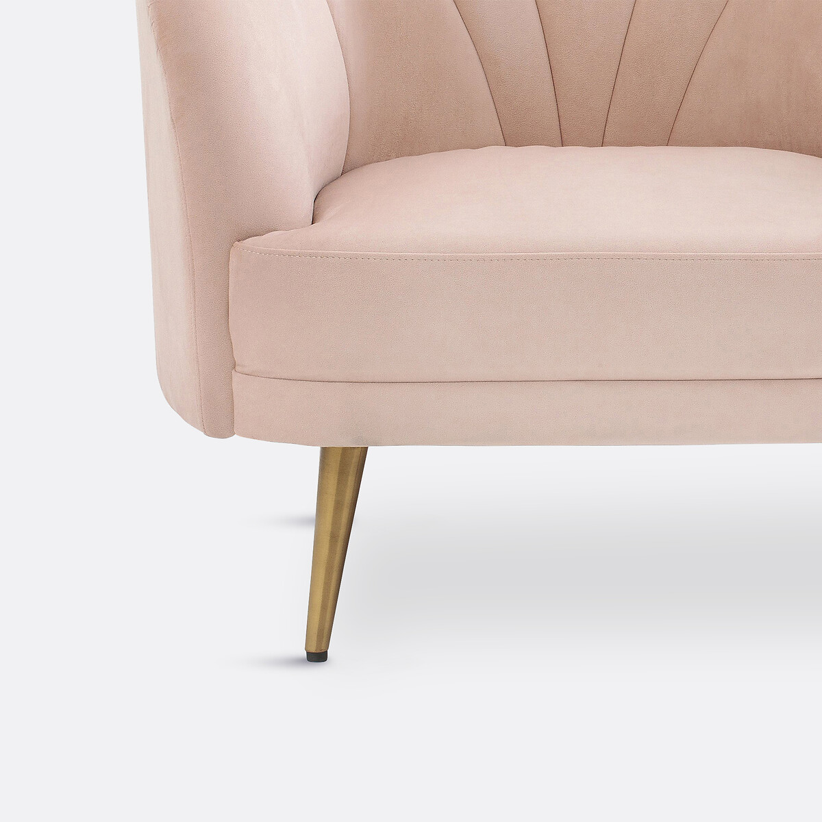 Poltrona velluto, Leone rosa pastello, LA REDOUTE INTERIEURS