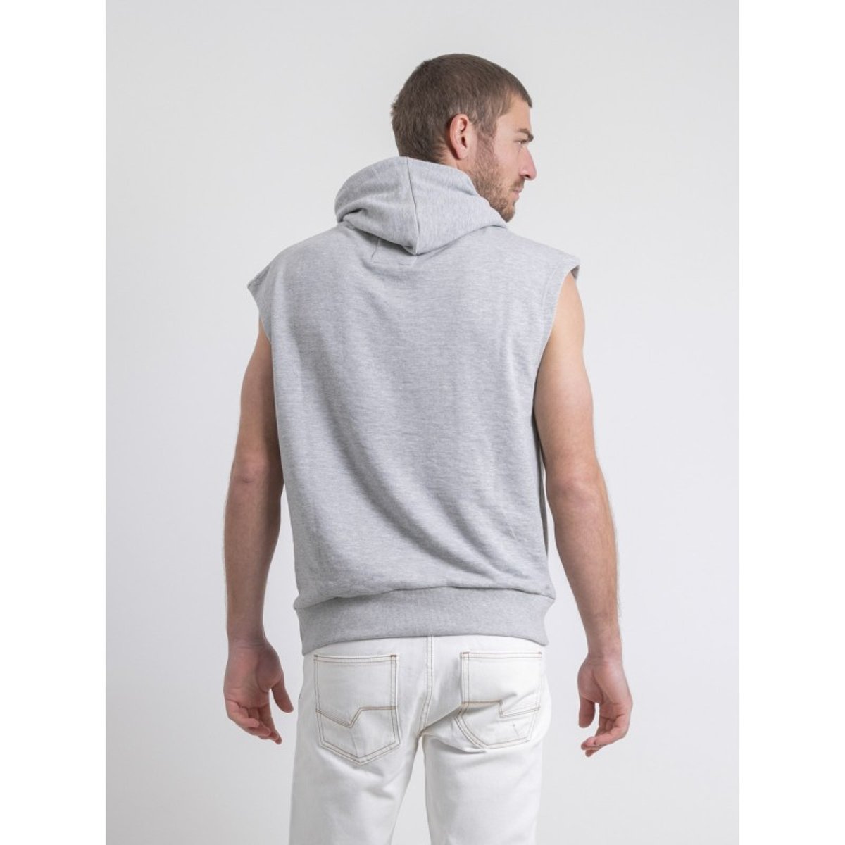 Sweat Sans Manches Capuche Whistler gris, RITCHIE