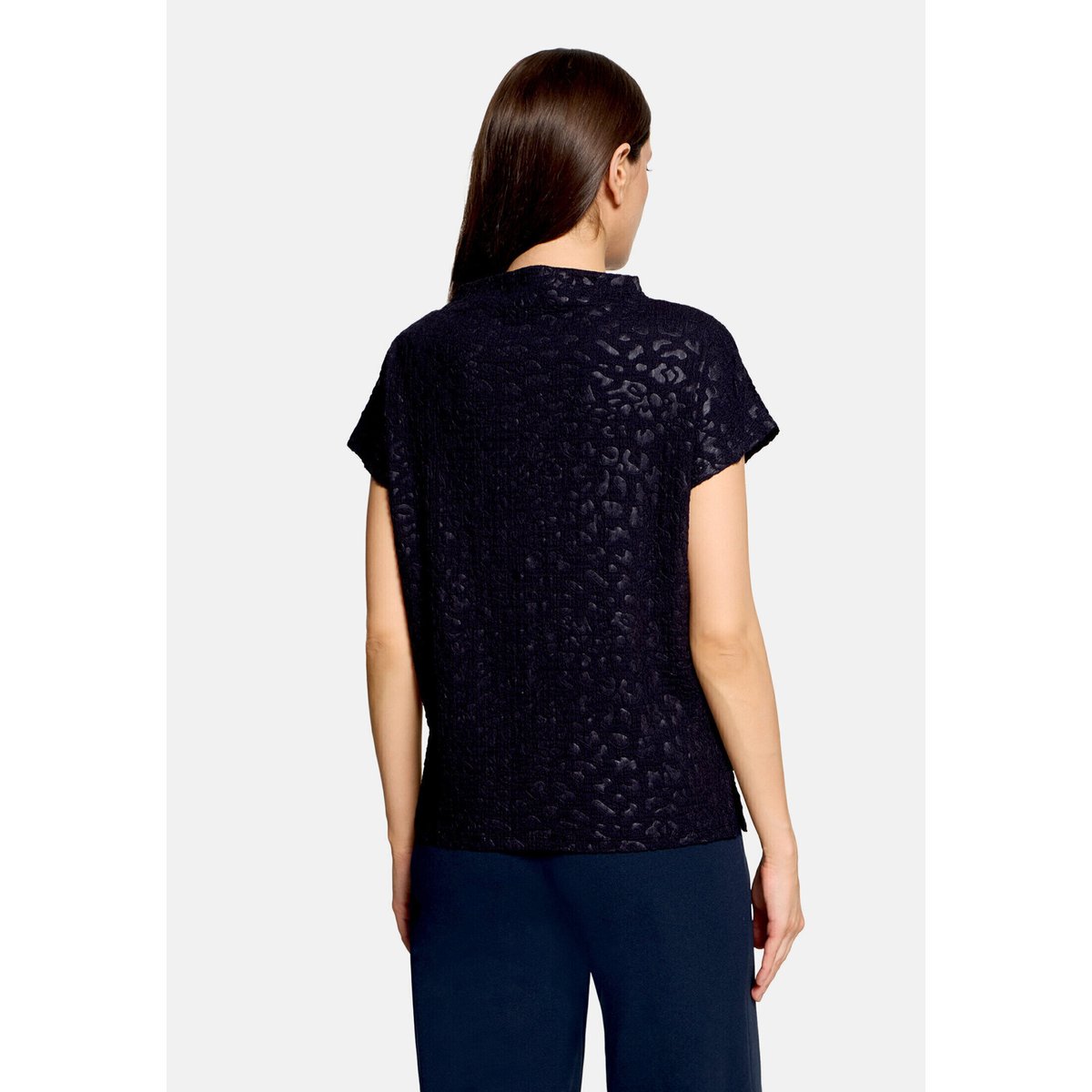 T-Shirt avec structure à col montant dark sky, BETTY BARCLAY