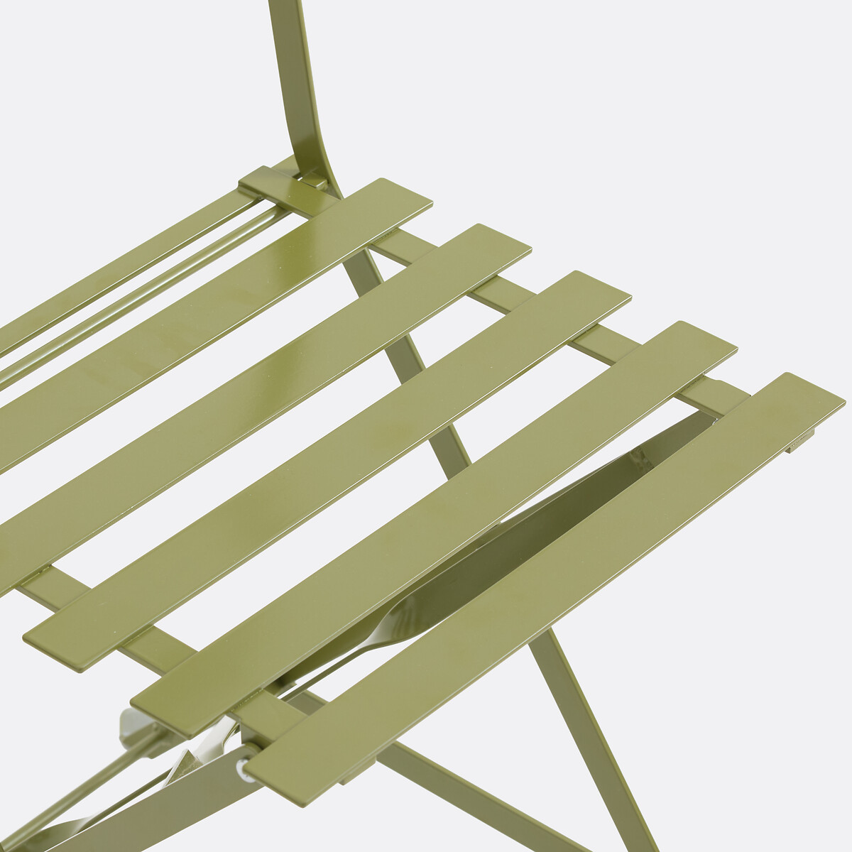 Lot de 2 chaises pliantes métal fer, Ozevan kaki, LA REDOUTE INTERIEURS