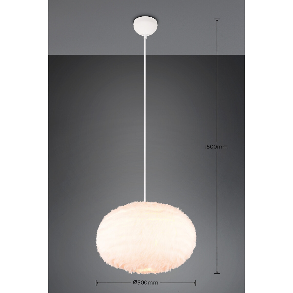 Candeeiro de teto Furry, TRIO Lighting branco, TRIO LIGHTING