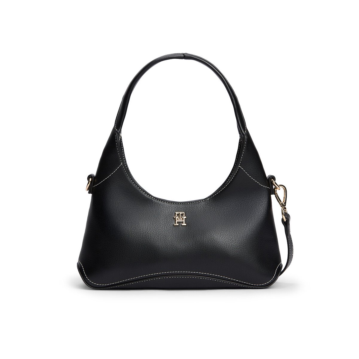 TH Everyday Hobo Bag black, TOMMY HILFIGER