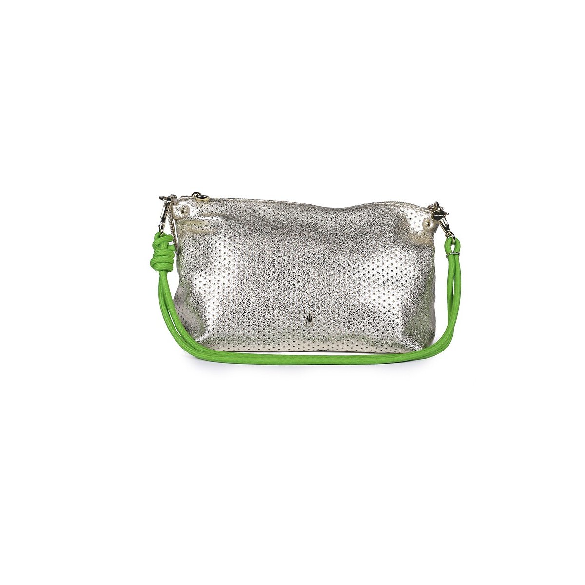 Sac pochette en cuir perforé, MALLOW or, CRAIE STUDIO