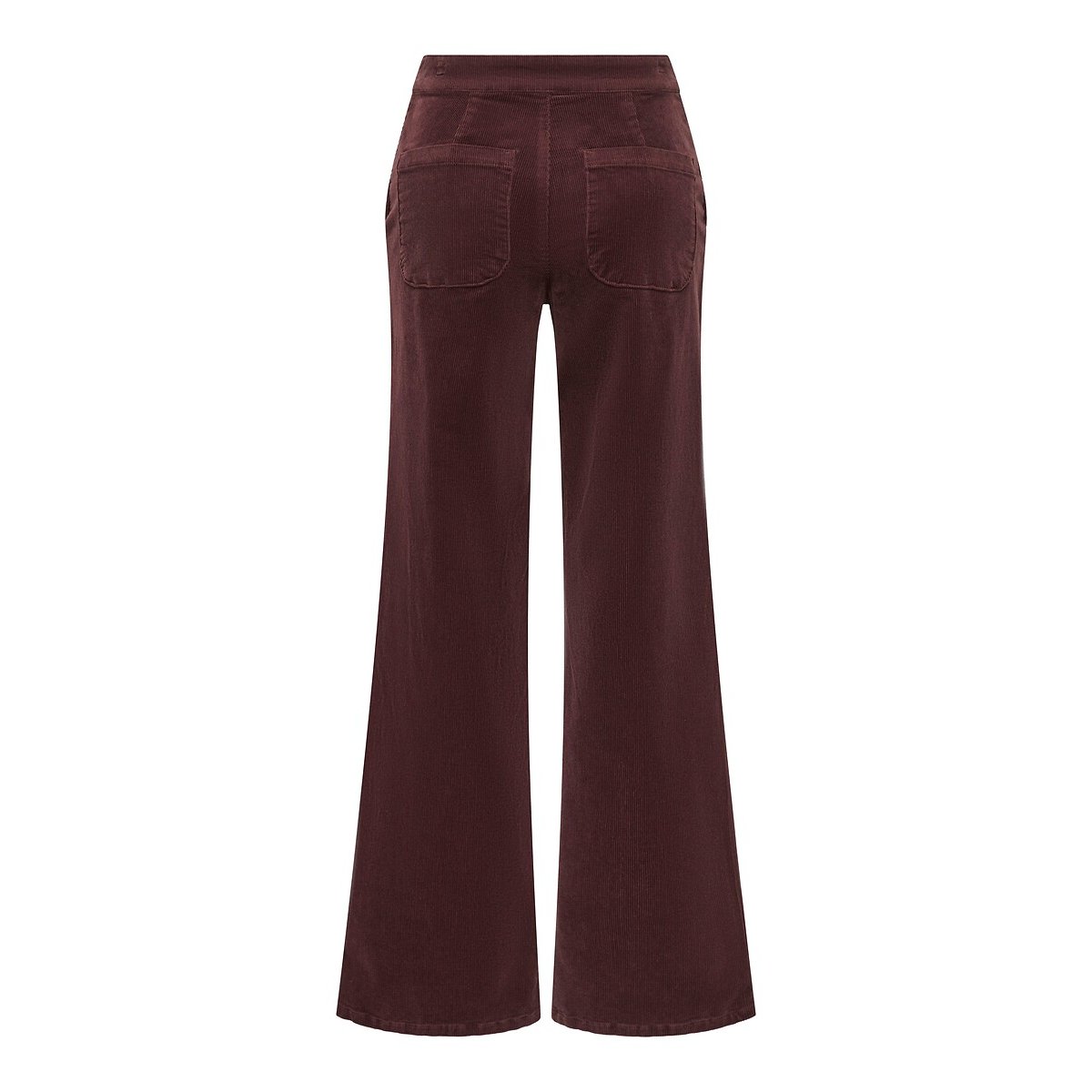 Corduroy Wide Leg Trousers burgundy, ONLY
