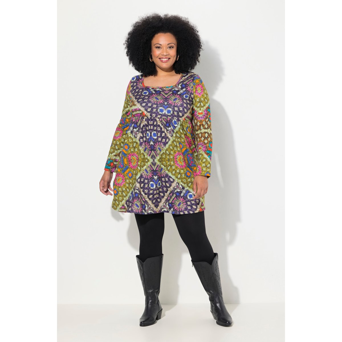 T-shirt long noir, ULLA POPKEN