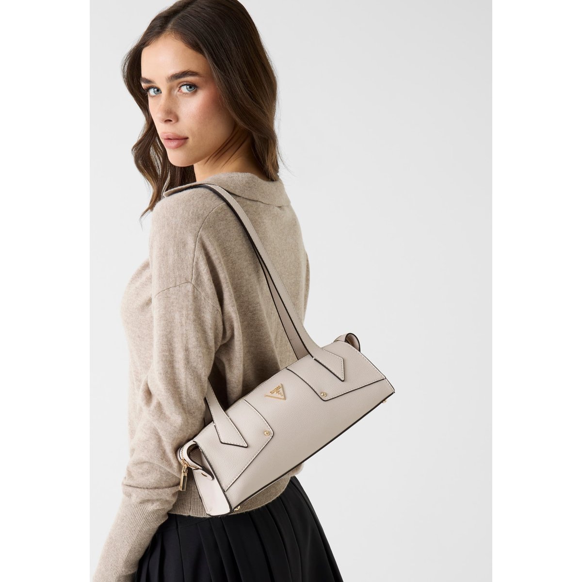 Sac À Bandoulière Darcy Logo rose clair, GUESS