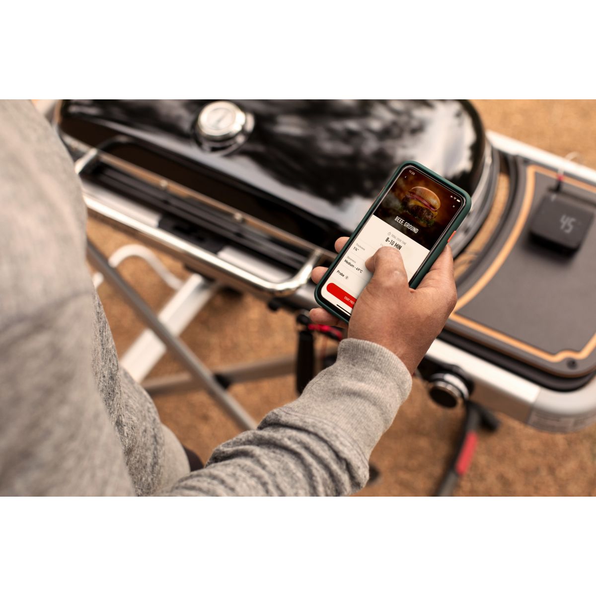 Thermomètre de cuisson Connect smart Grilling Hub noir, WEBER