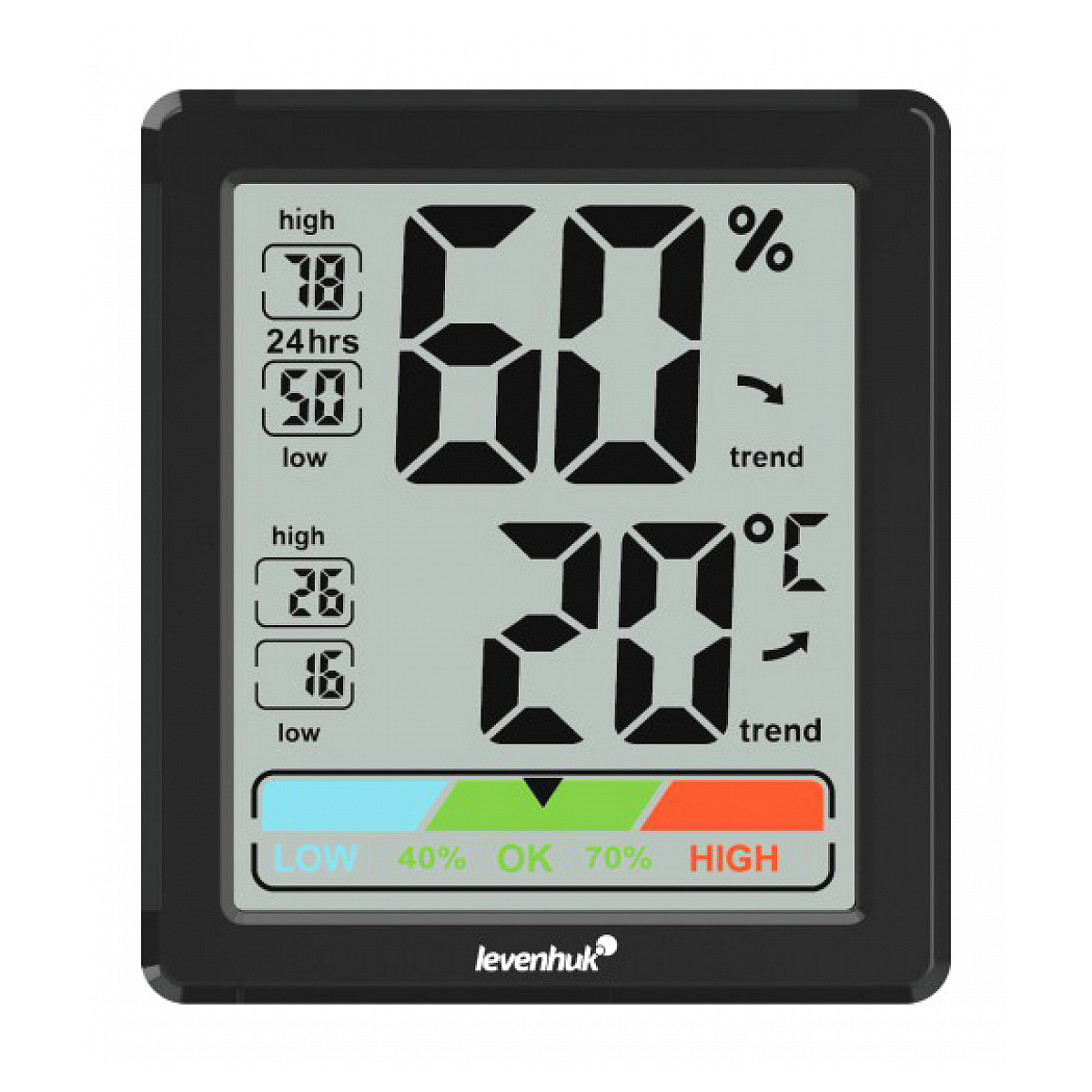 Thermohygromètre L20 de base de Wezzer couleur unique, LEVENHUK