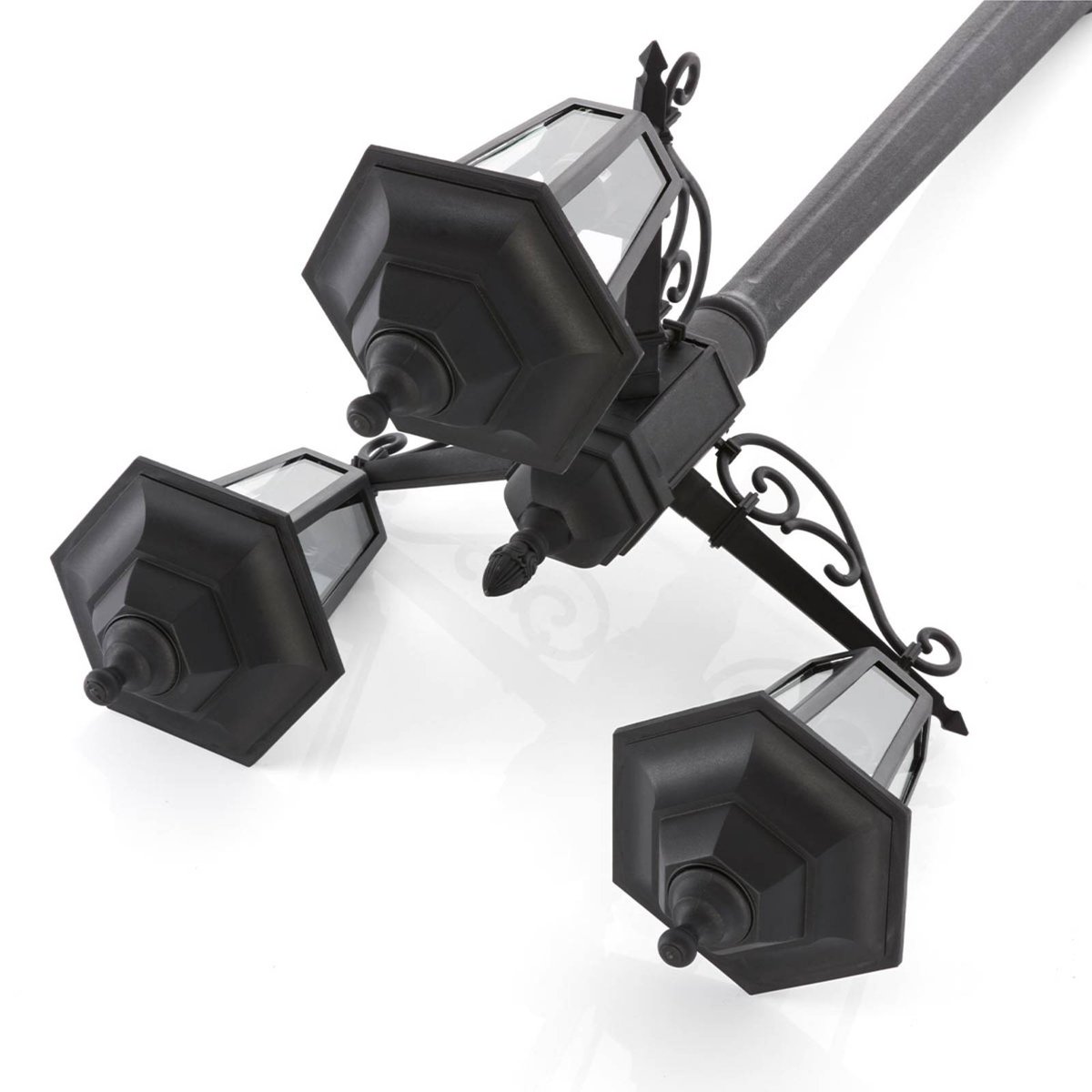 Lampadaire extérieur  antique, Nane noir (ral 9005), LINDBY