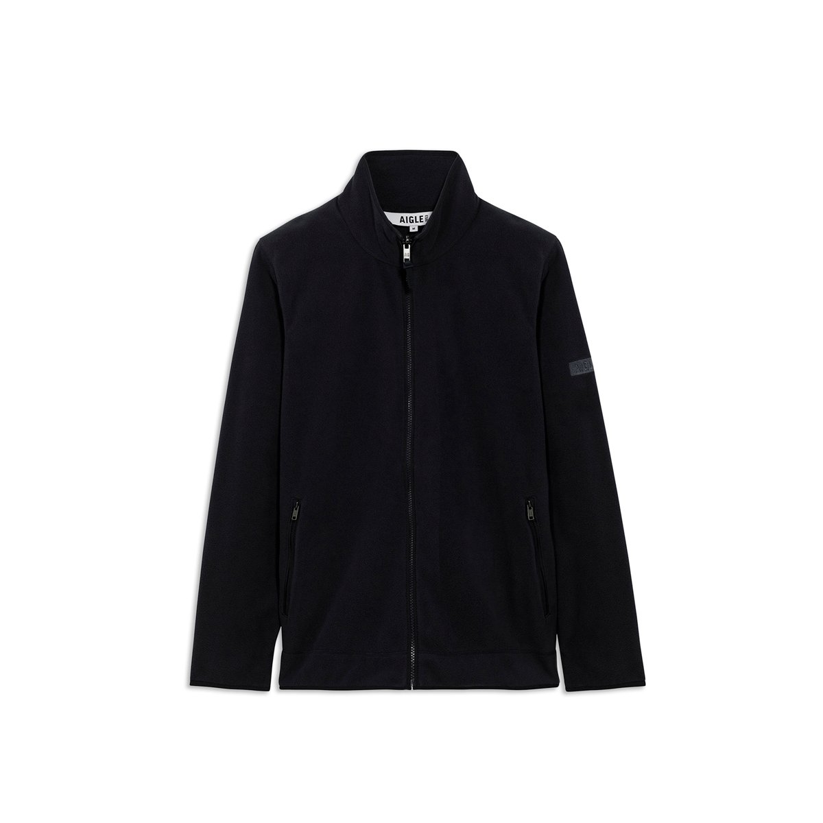 Veste polaire col montant fermeture éclair T-KIT noir, AIGLE