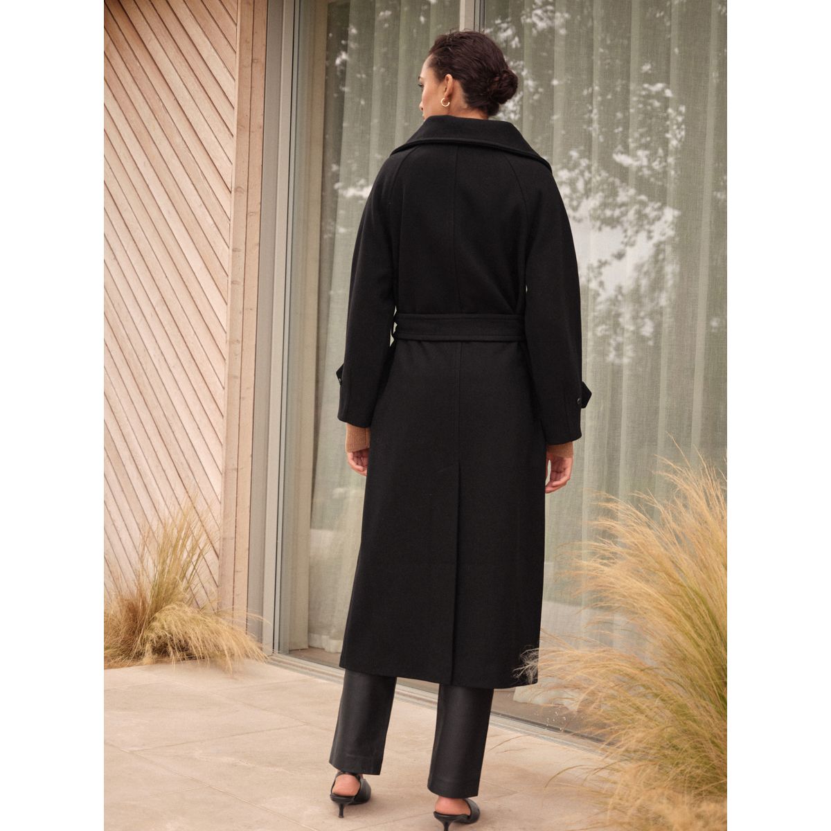 Manteau à col cheminée n. premium noir, NEXT