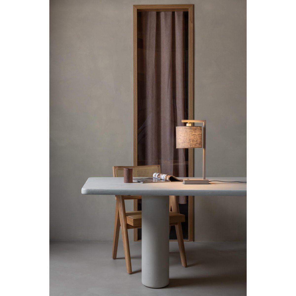 Lampe De Table Métal BOSTON lin, IT'S ABOUT ROMI