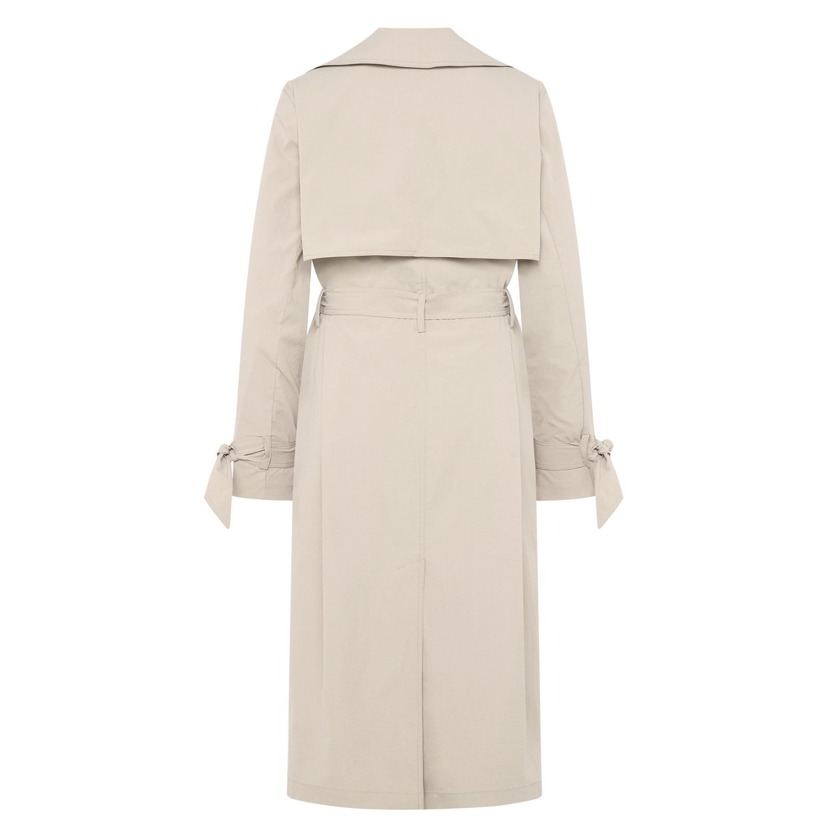 Manteau de mi-saison à ceinture à nouer light sand, ZERO