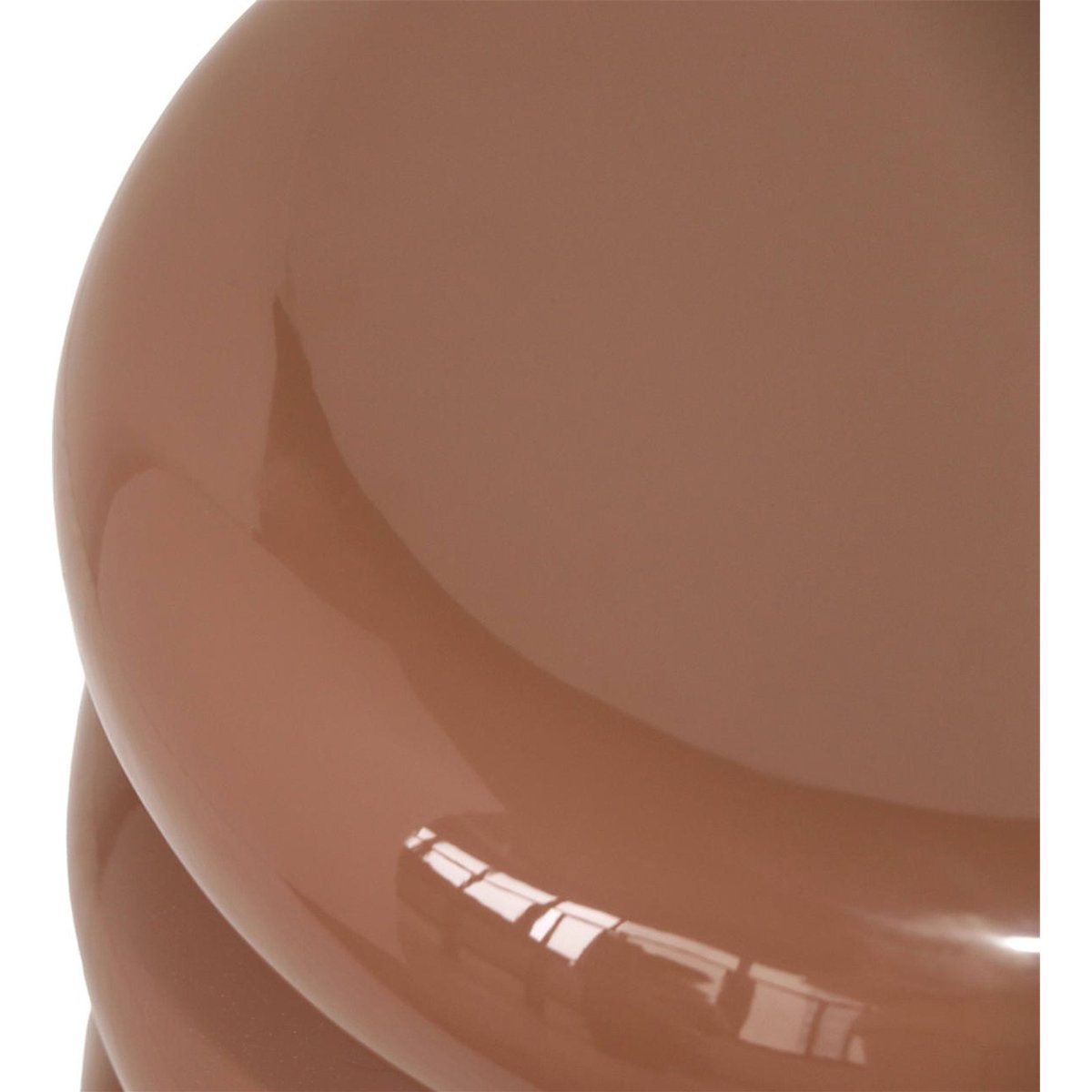 Table d'appoint sculpturale en résine moka mousse, RECOLLECTION