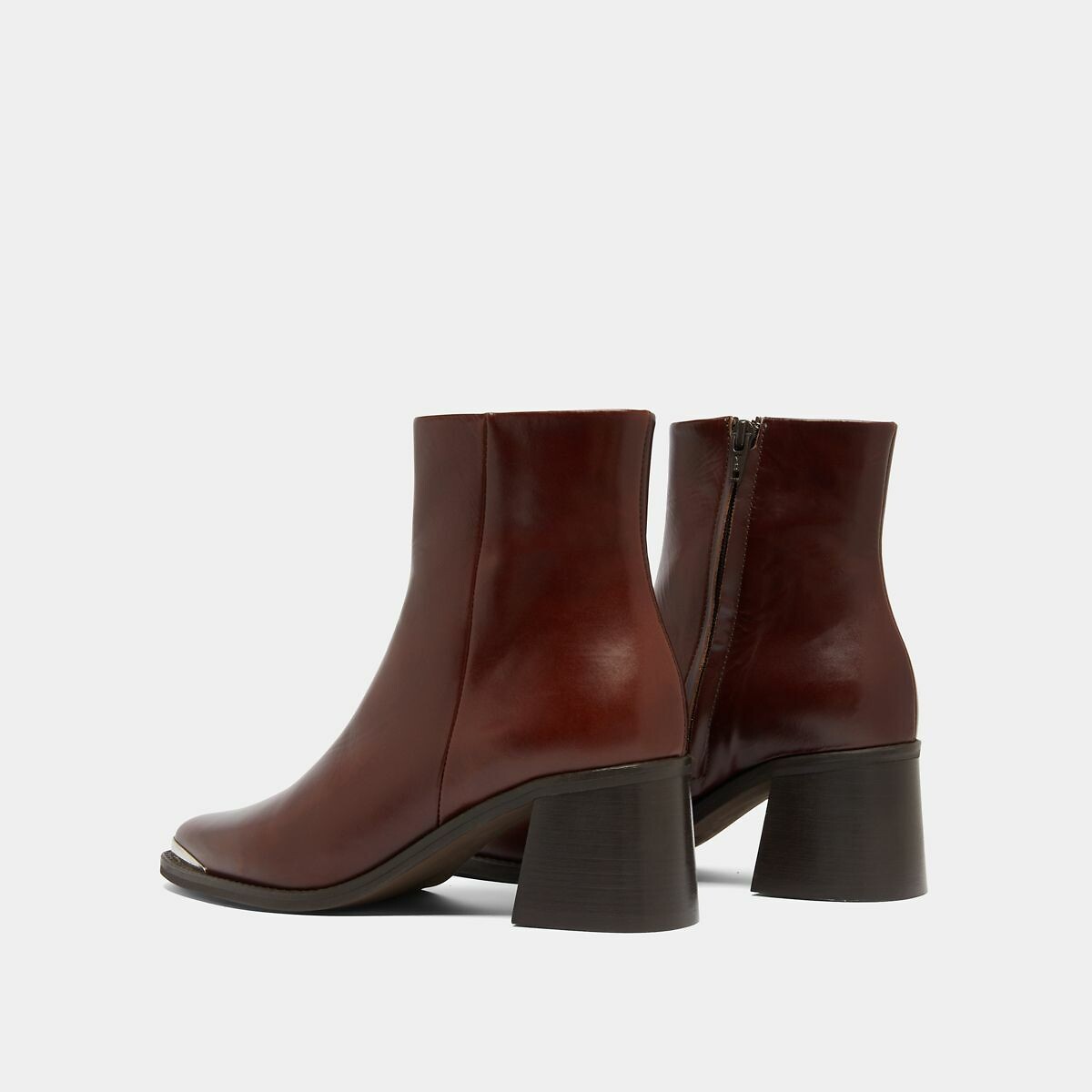 Bottines pointues en cuir, Delo marron, JONAK
