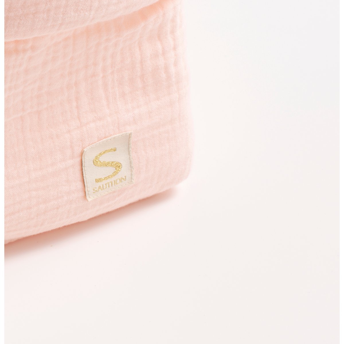 Grande panière de toilette rose, SAUTHON