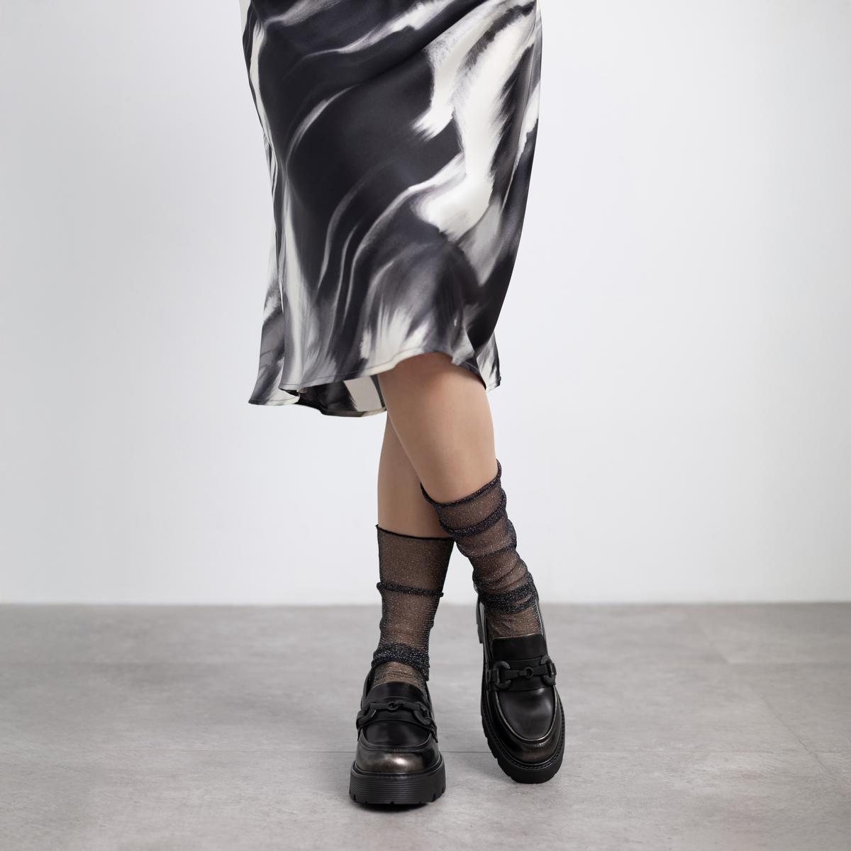 Chaussure Mocassin Plaine Décontractée noir, REFRESH