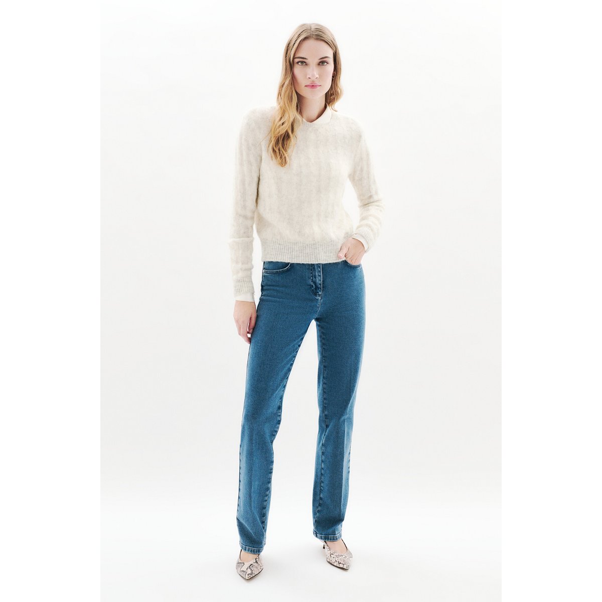 Pull Msydney femme ecru, CAROLL