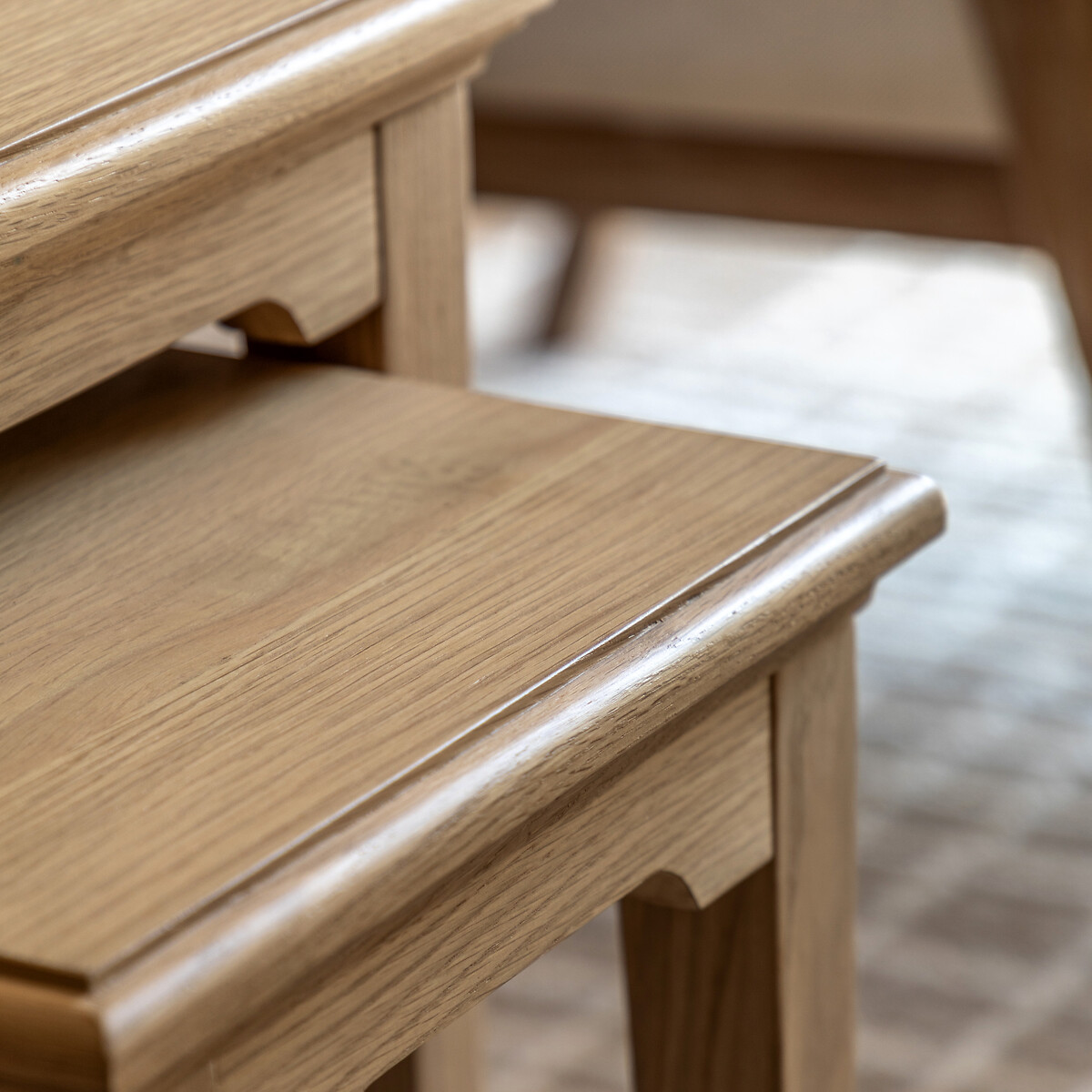 Harriet Oak Nesting Side Tables (Set of 2) light oak wood, SO'HOME