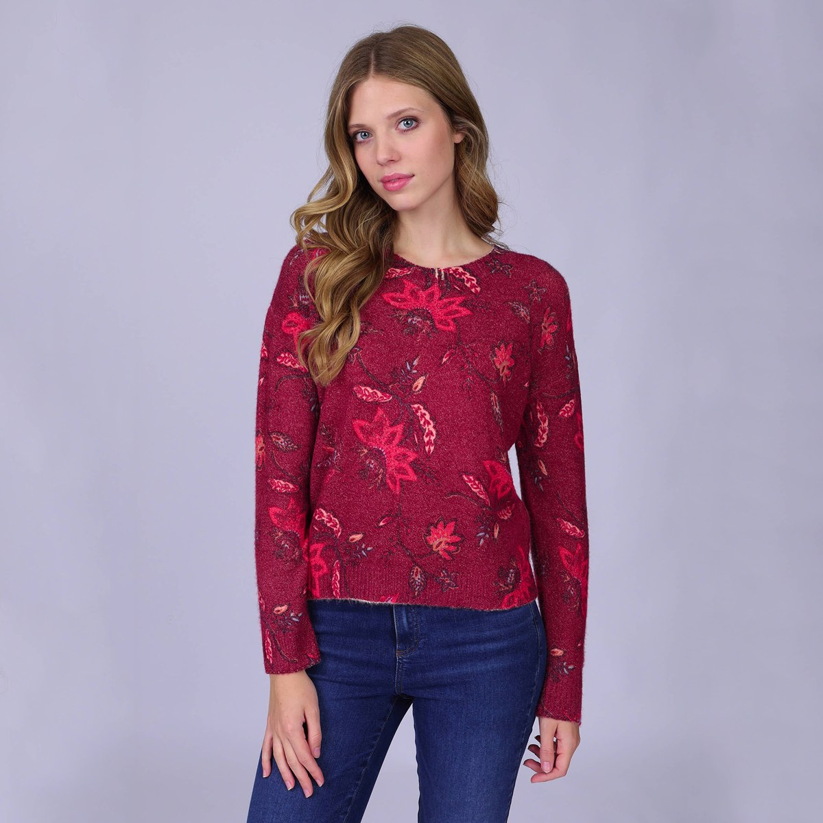 Pull Imprimé bordeaux, MISE AU GREEN