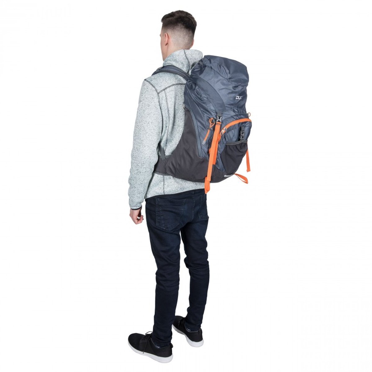 Sac à dos de randonnée TWINPEAK gris, TRESPASS