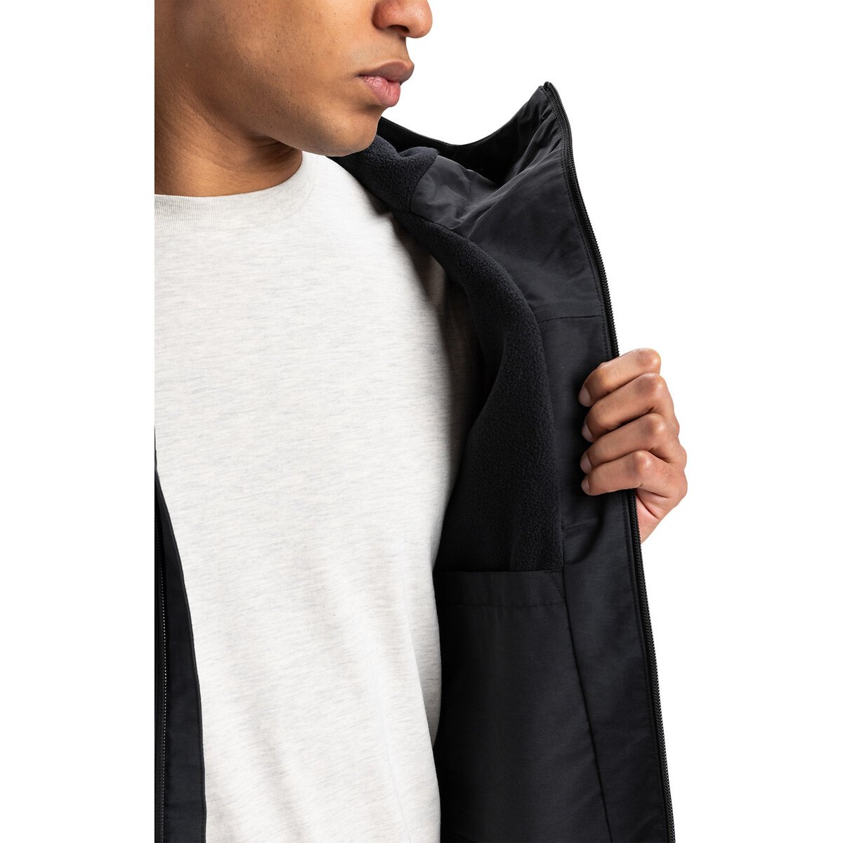 Overcast Hooded Windbreaker black, QUIKSILVER