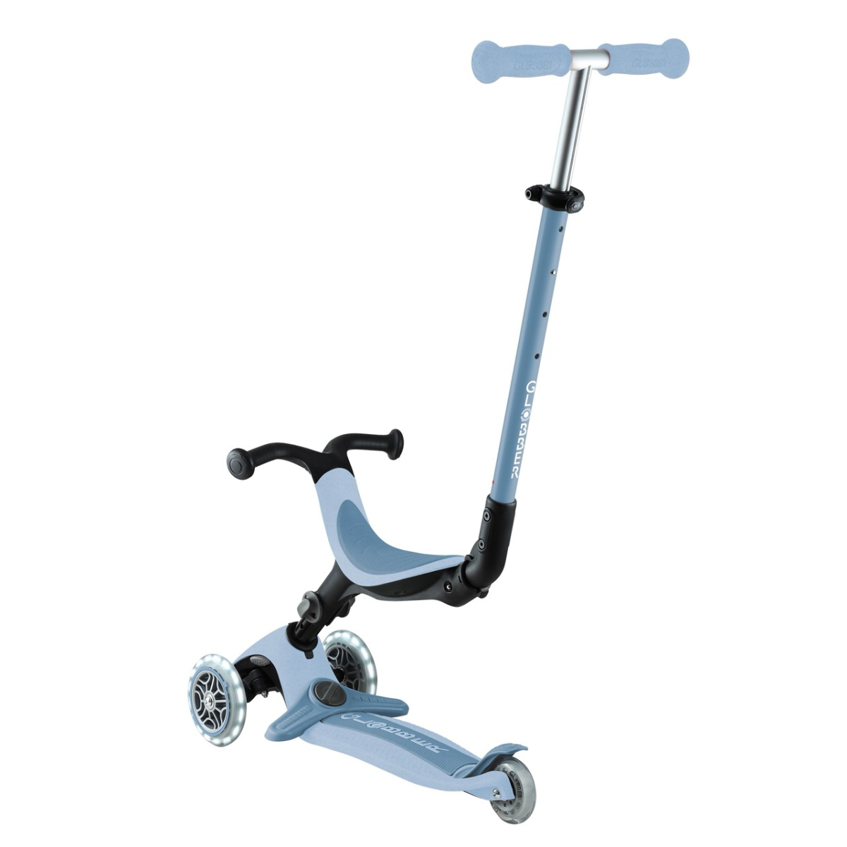 Trottinette évolutive GO-UP ACTIVE LIGHTS ECO bleu pastel, GLOBBER
