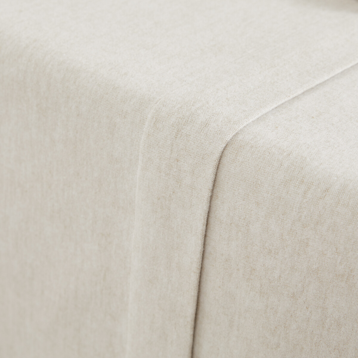 Sábana de franela de algodón chambray, Clara beige jaspeado, LA REDOUTE INTERIEURS