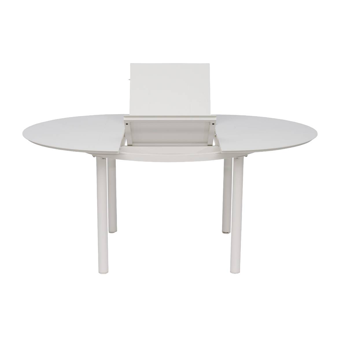 Table de jardin en aluminium ronde KAÏA blanc, MADE IN MEUBLES