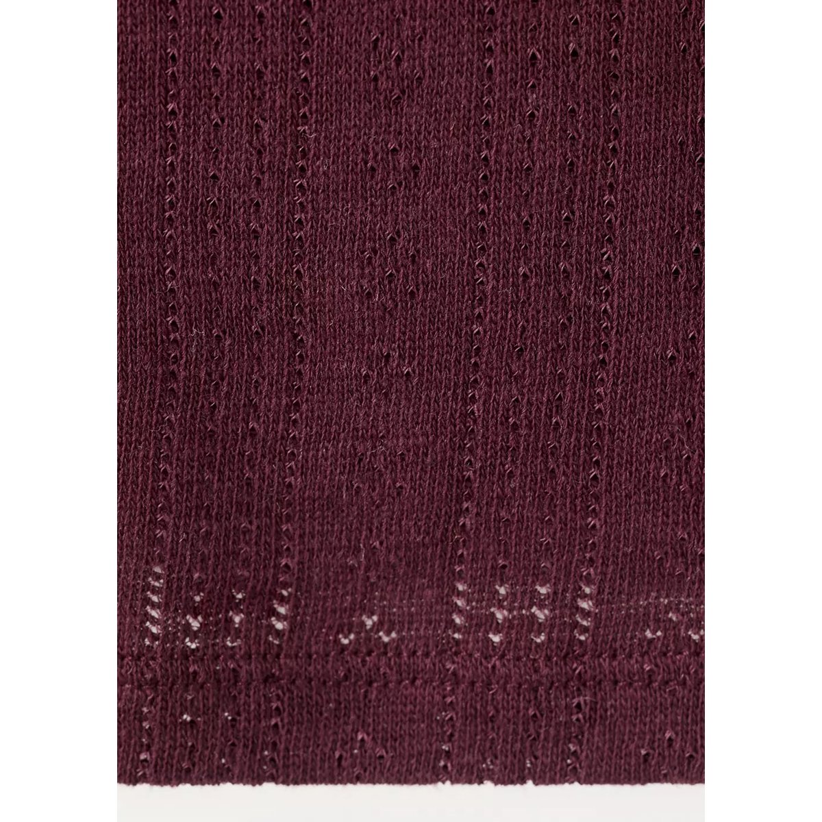 T-shirt en maille fine bordeaux, MANGO TEEN