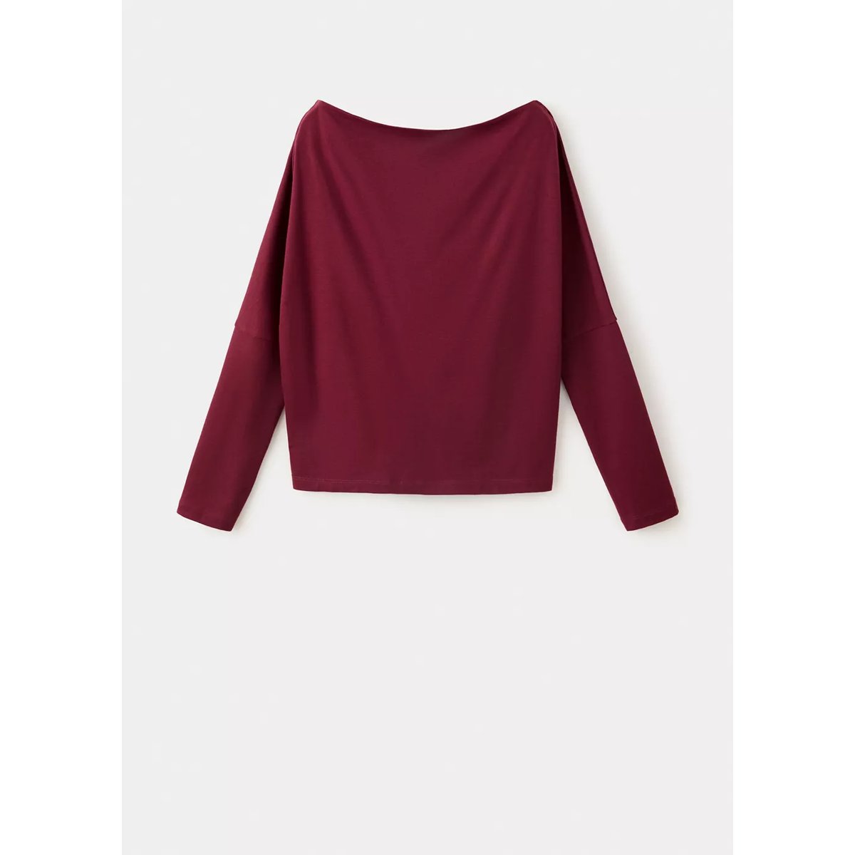 T-shirt manches chauve-souris bordeaux, MANGO TEEN