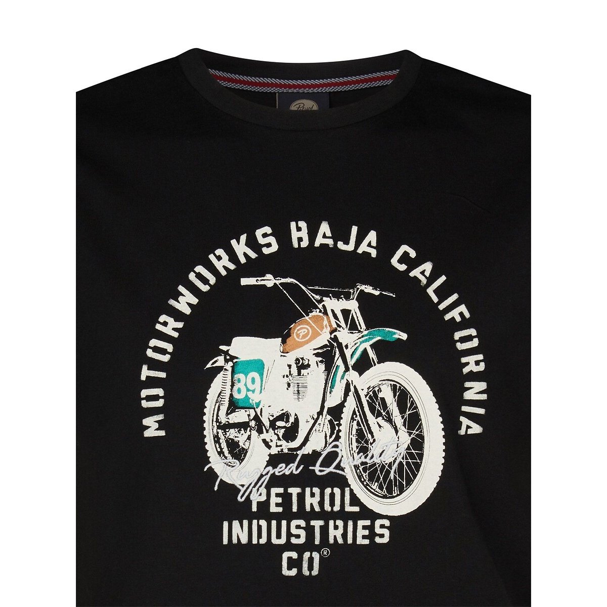 T-shirt manches courtes noir, PETROL INDUSTRIES