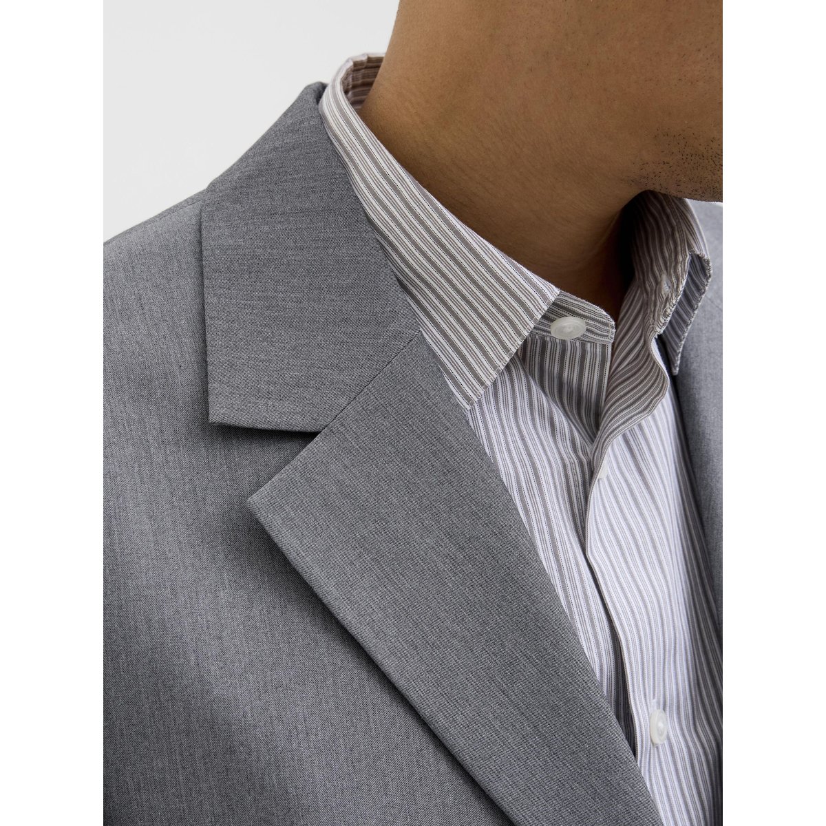 Blazer Croisé light grey melange 1, JACK & JONES