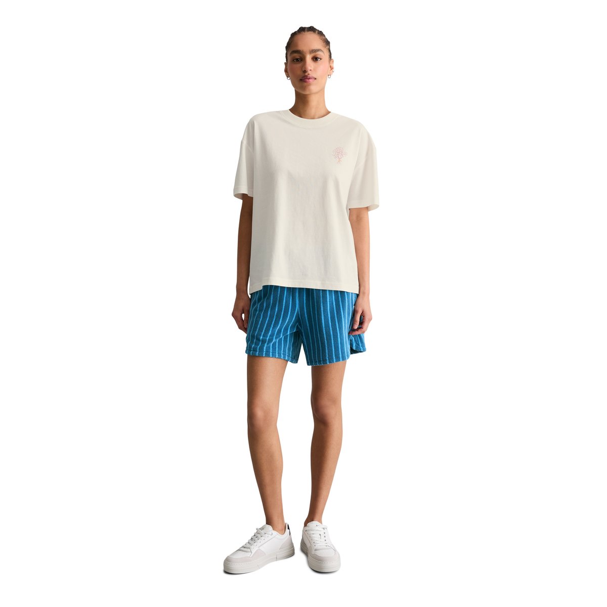 T-shirt relaxed avec impression dans le dos blanc, MARC O’POLO DENIM