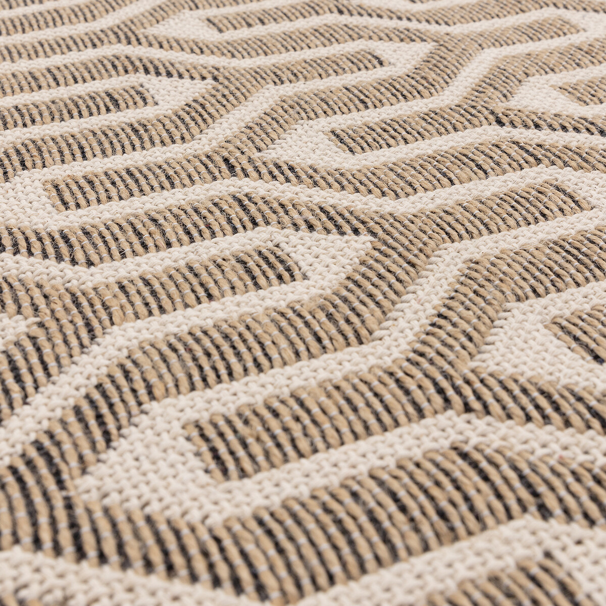 Minimalist Lattice Jute Rug cream, ÉDITÉ