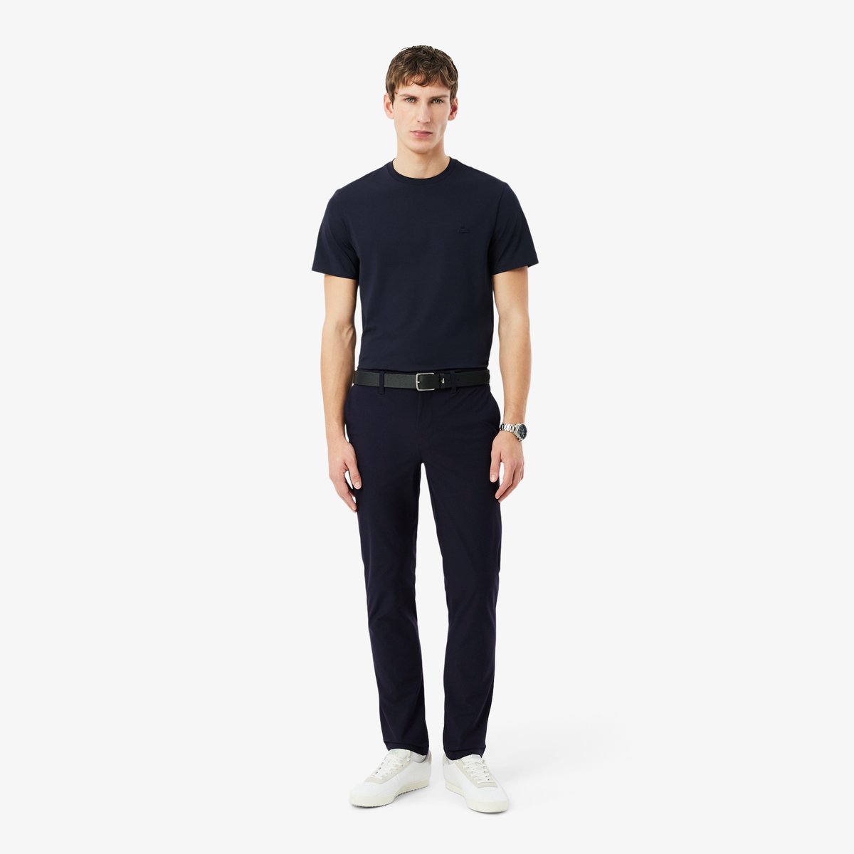 Pantalon Commuter slim fit stretch bleu-hde, LACOSTE